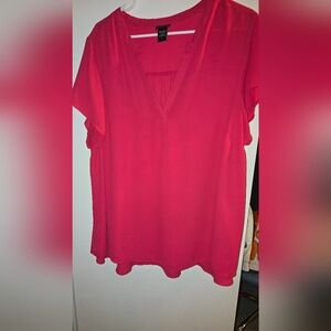 Torrid Vibrant Red Blouse